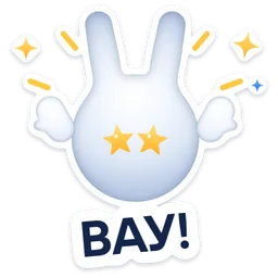 Стикер «Вау!» 🤩